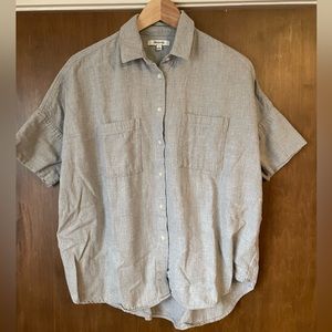 Grey flannel madewell top